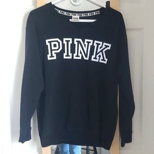 PINK Black Sweatshirt.